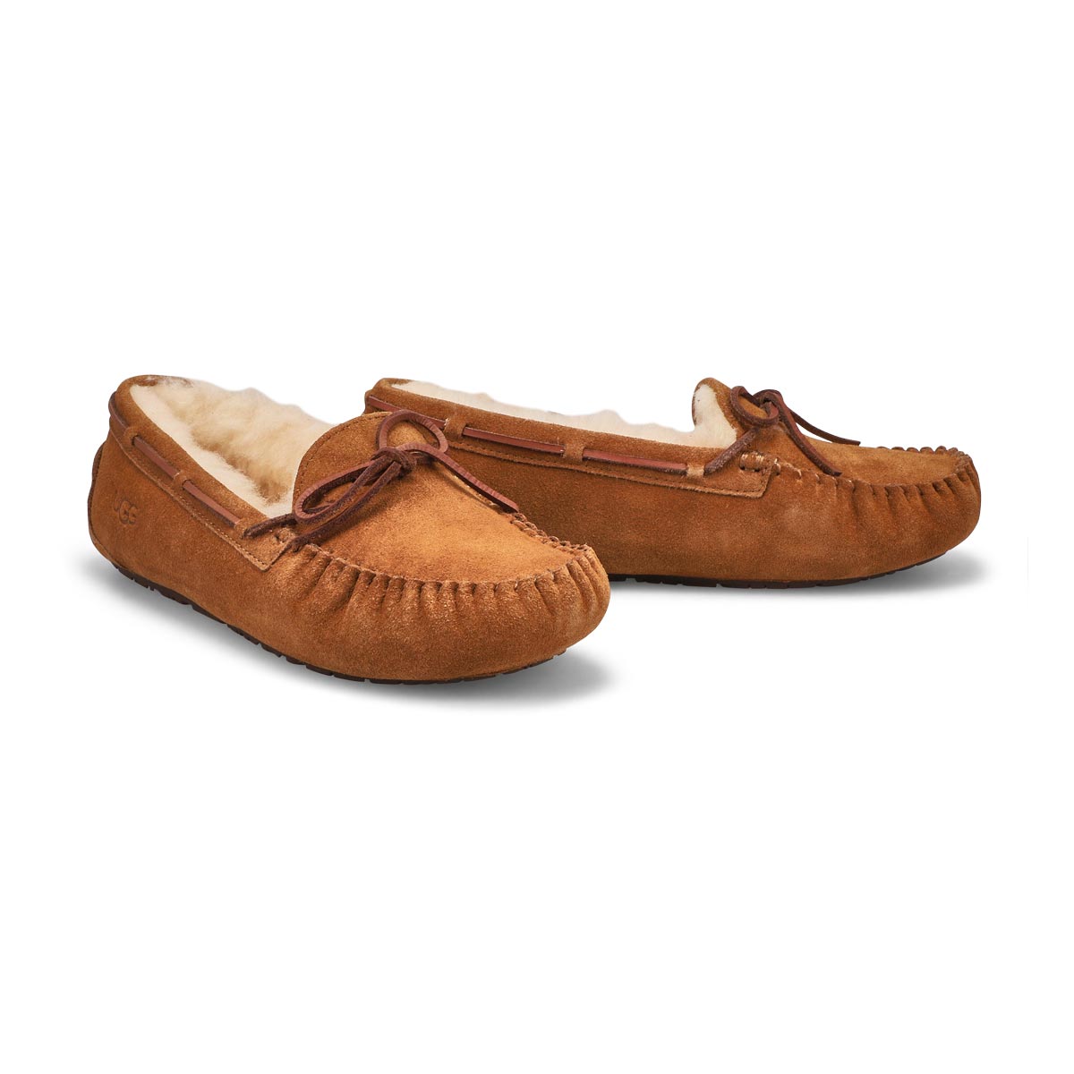 Girl's Dakota Suede Moccasin - Chestnut